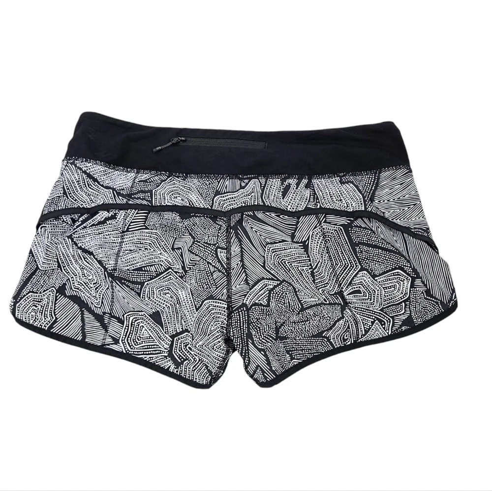 Lululemon Speed Short Dottie Tribe Black & White Shorts
